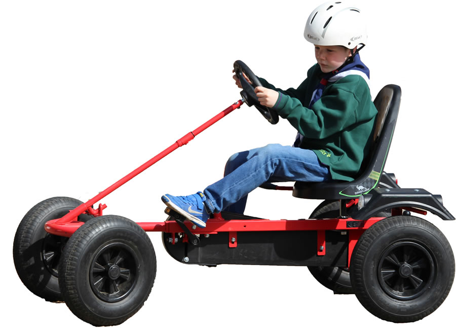 Cub Scout on Pedal Kart